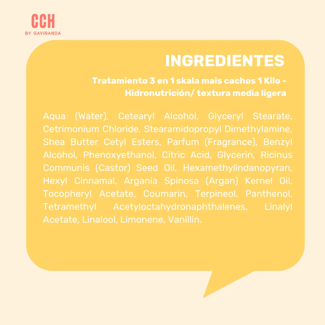 Tratamiento 3 en 1 skala mais cachos 1 Kilo - Hidronutrición/ textura media ligera - Imagen 3