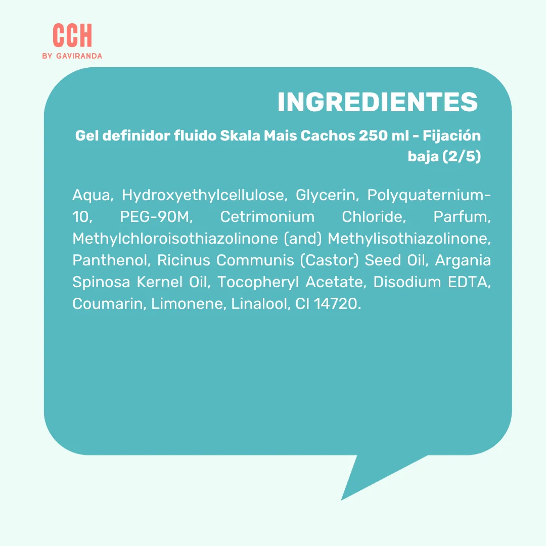Gel definidor fluido Skala Mais Cachos 250 ml - Fijación baja (2/5) - Imagen 3