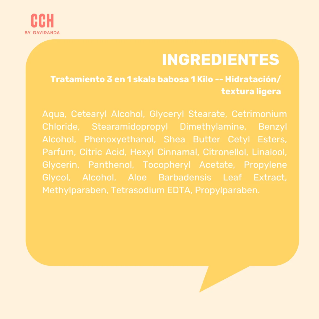 Tratamiento 3 en 1 skala babosa 1 Kilo -- Hidratación/ textura ligera - Imagen 3