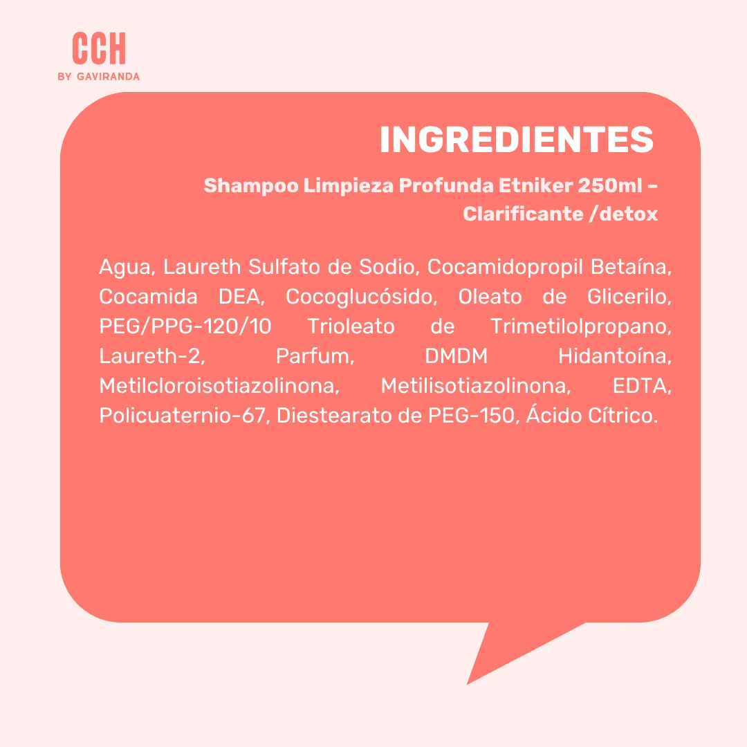 Shampoo Limpieza Profunda Etniker 250ml – Clarificante /detox - Imagen 3