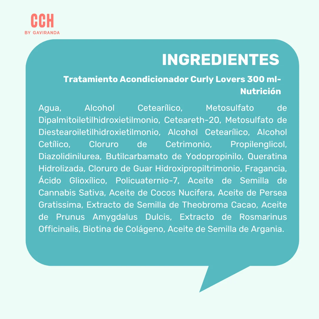 Tratamiento Acondicionador Curly Lovers 300 ml- Nutrición - Imagen 3