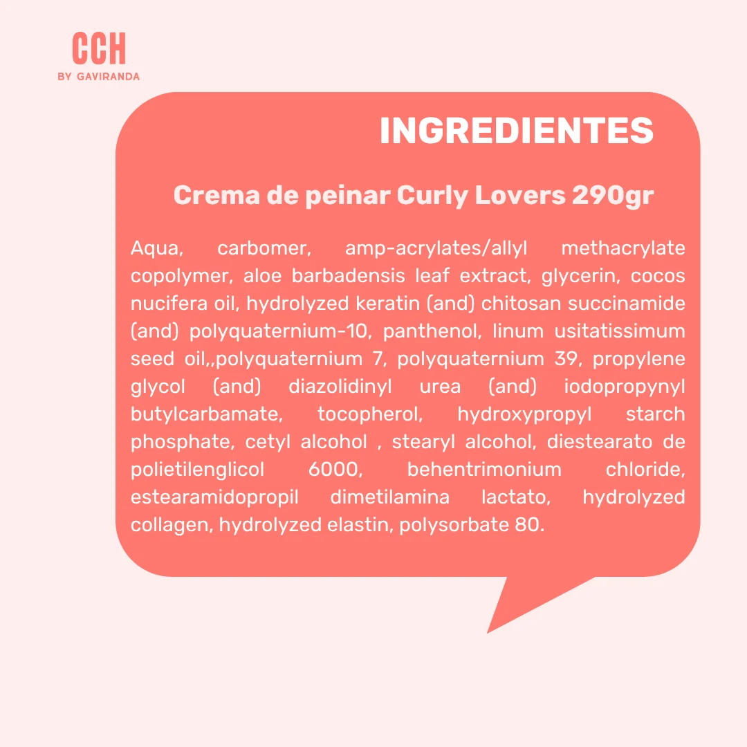 Crema de peinar Curly Lovers 290gr- Nutritiva - Imagen 3