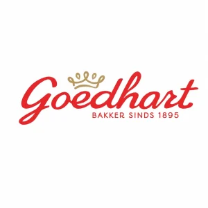 Logo Goedhart 125 jaar + Kroontje - Linkerborst - Rood en Goud