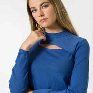 Jersey Azul Punto Fino Abertura