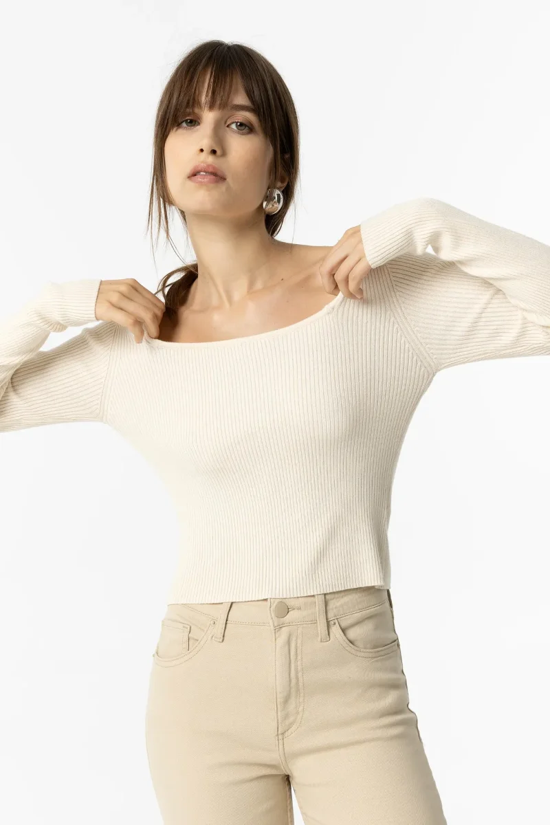 Jersey Beige Canalé - Imagen 4