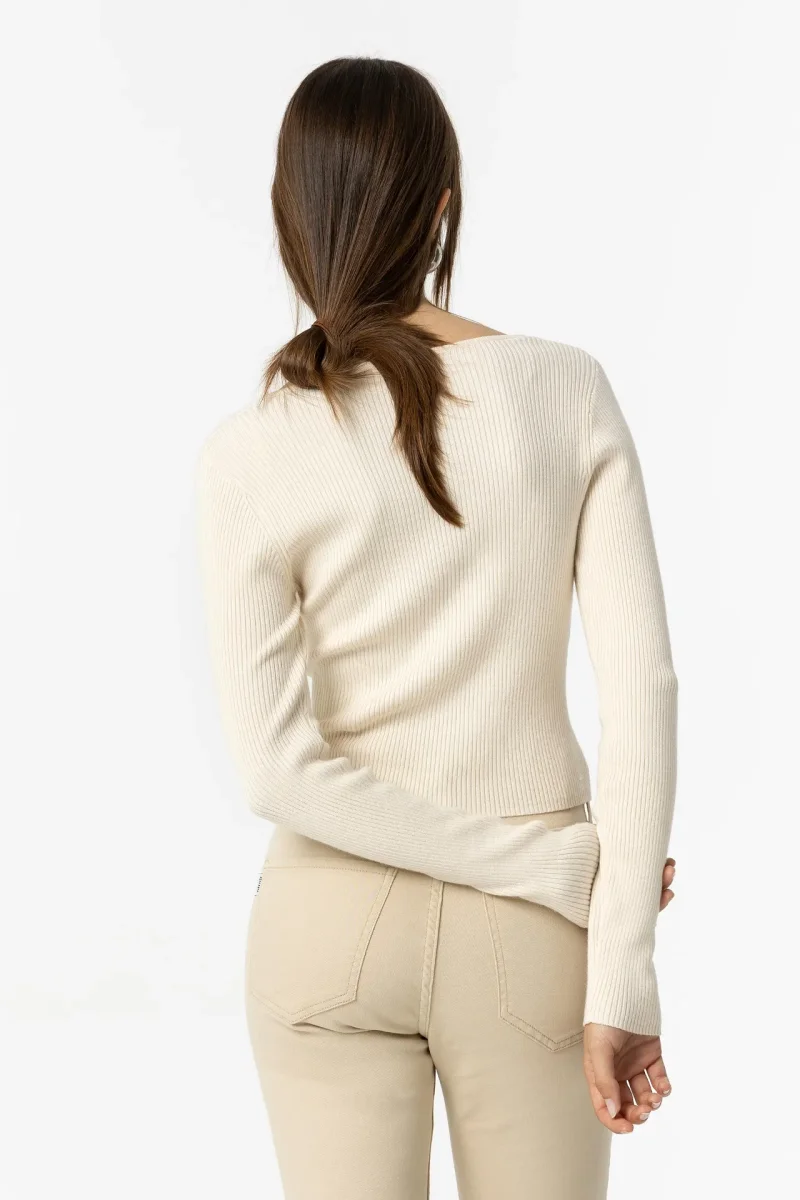 Jersey Beige Canalé - Imagen 5