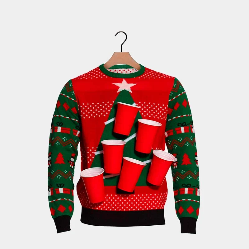 Jersey de Navidad Beer Pong Hombre + Abridor de Cerveza - Imagen 3