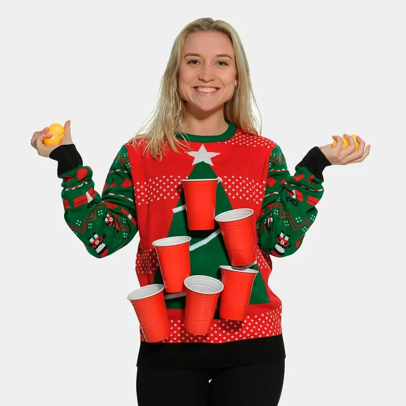 Jersey de Navidad Beer Pong + Abridor de Cerveza - Imagen 4