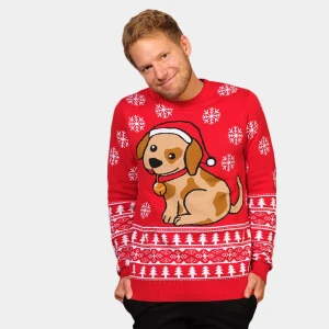 Jersey de Navidad para Hombre con Perrito