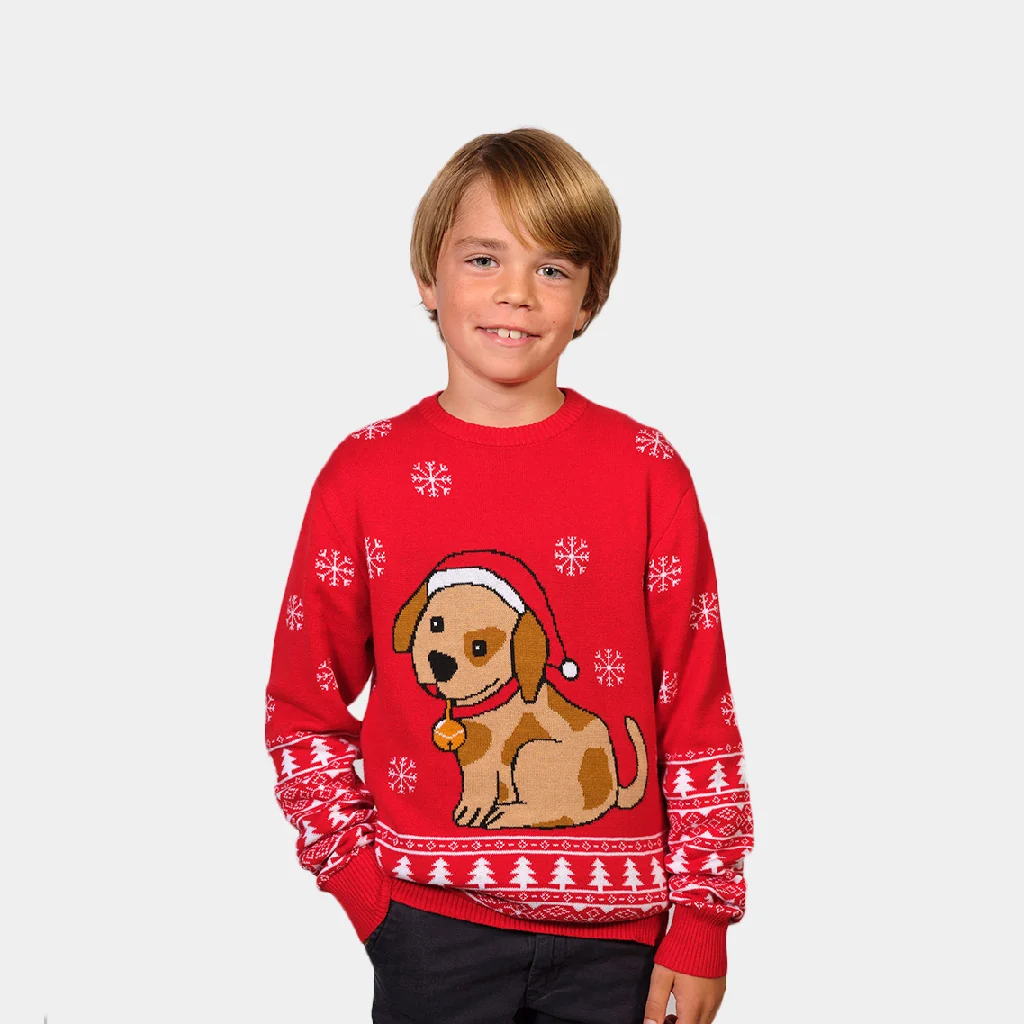 Jersey de Navidad para Niña y Niño con Perrito - Imagen 2