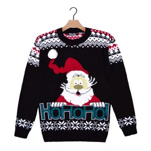 Jersey de Navidad para Hombre Papá Noel en 3D