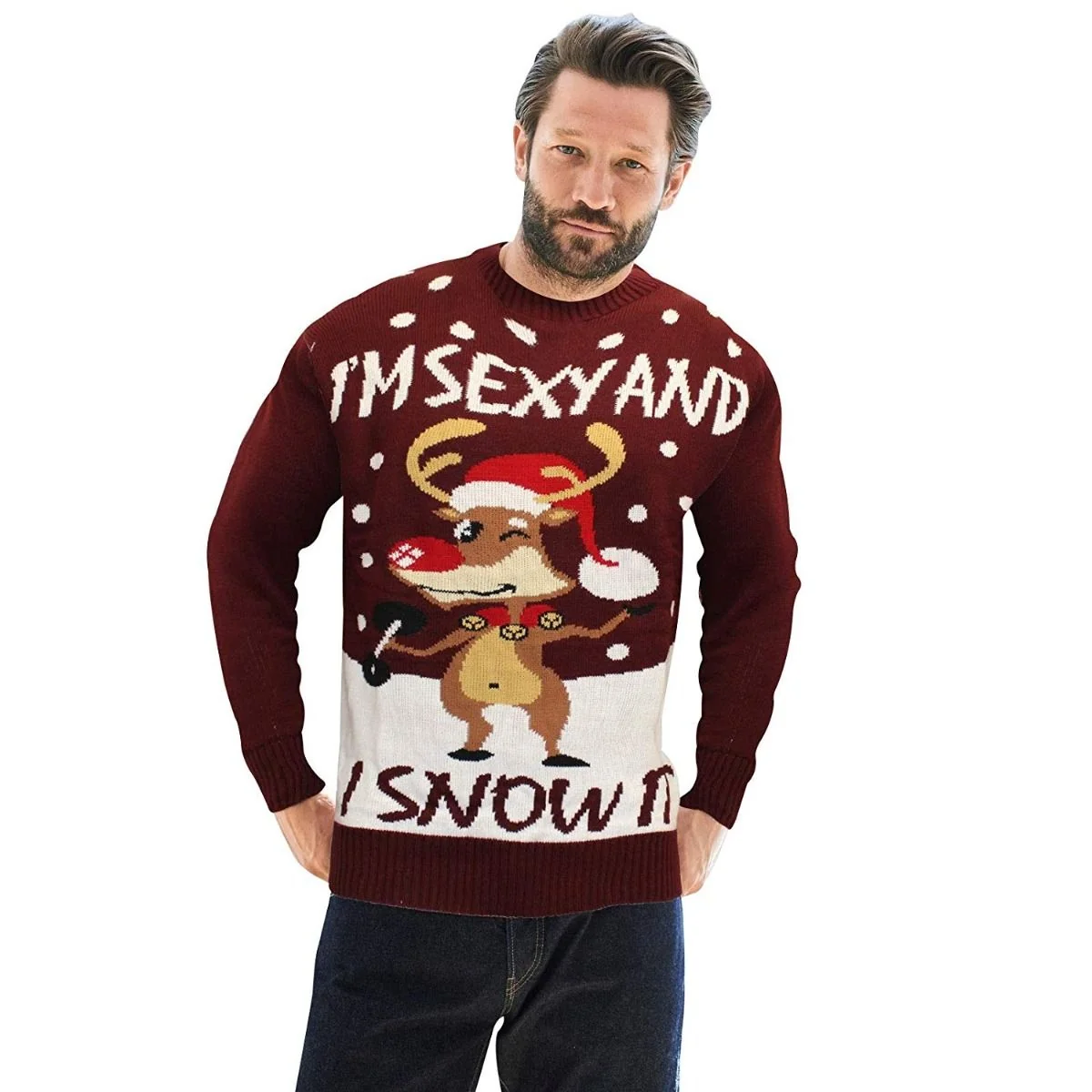 Jersey de Navidad Parejas Reno Rudolph Sexy - Imagen 3