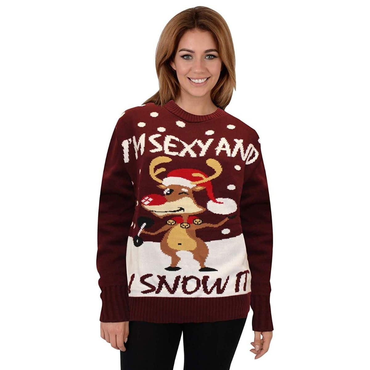 Jersey de Navidad para Mujer Reno Rudolph Sexy - Imagen 2