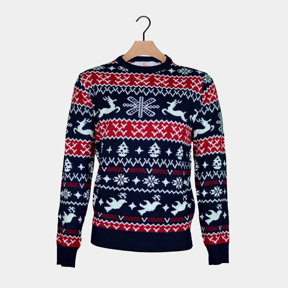 Jersey de Navidad para Niña y Niño Renos y Motivos Navideños - Imagen 9