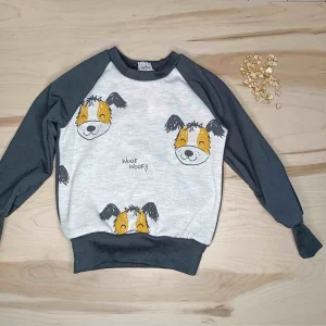 Jersey Infantil que crece con los peques de Perros | Sudadera Artesanal Ajustable