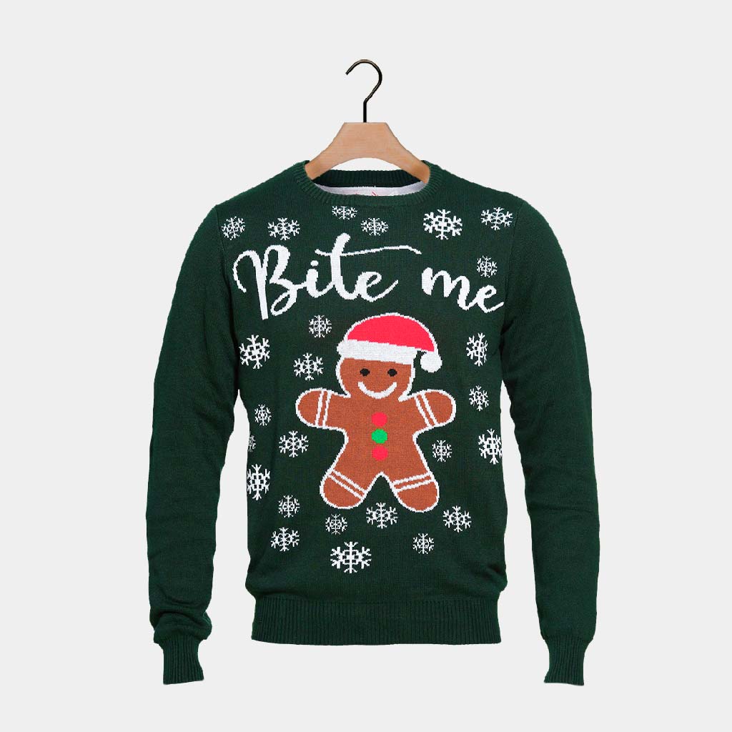 Jersey de Navidad para Mujer Bite Me Gingerbread - Imagen 6