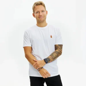 Camiseta de Navidad para Hombre y Mujer Blanca Gingercookie Algodón Orgánico