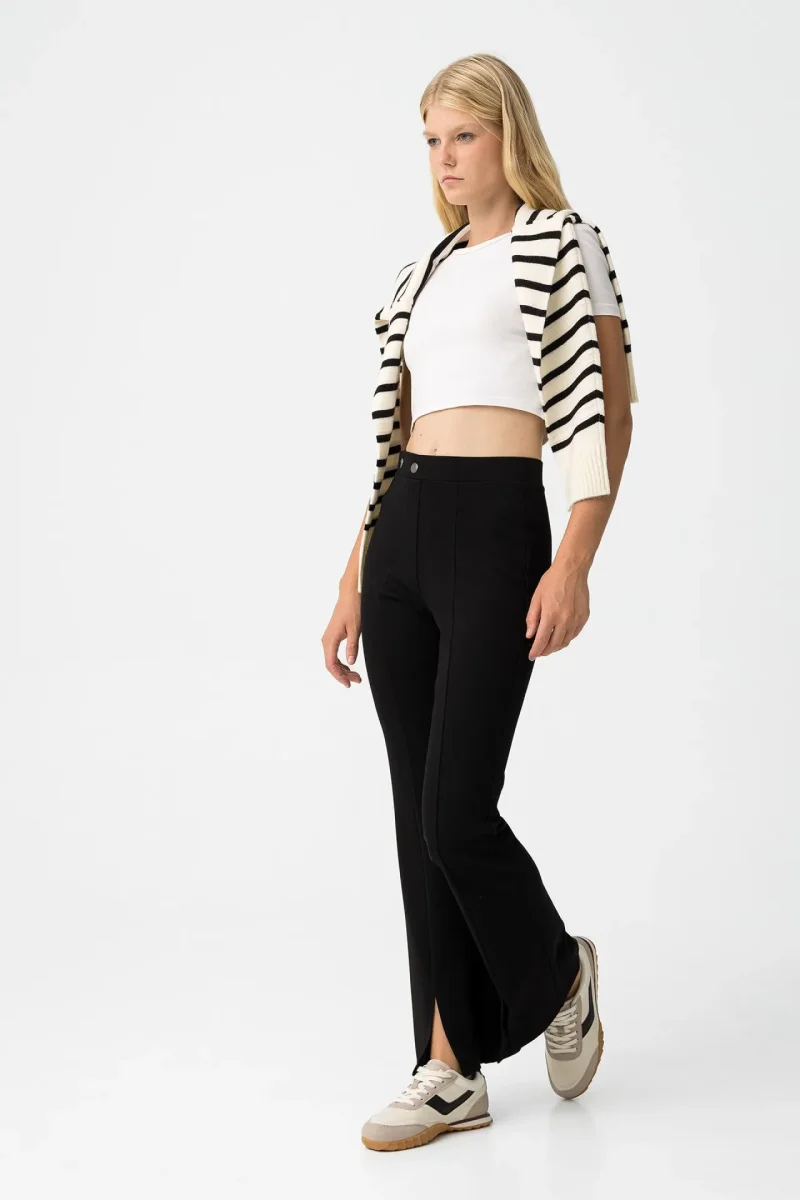 Leggings Flare Negros - Imagen 3