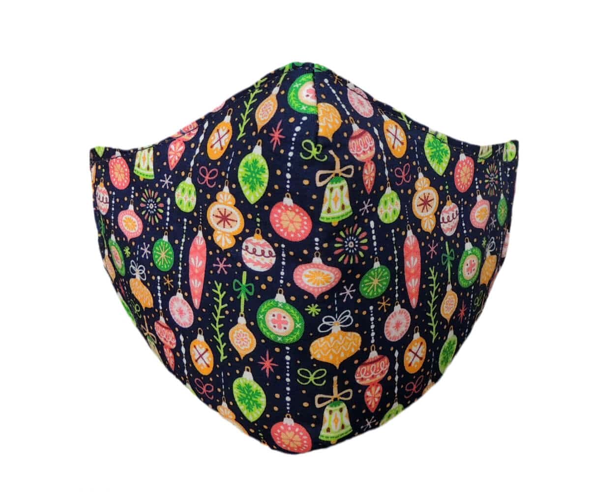 Mascarilla Navideña JN Bolitas de Colores