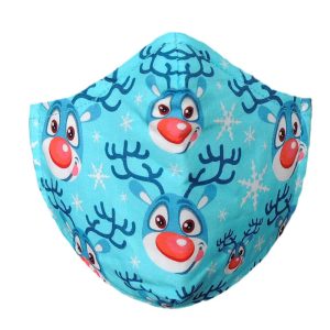 Mascarilla Navideña Niños JN Funny Rudolph