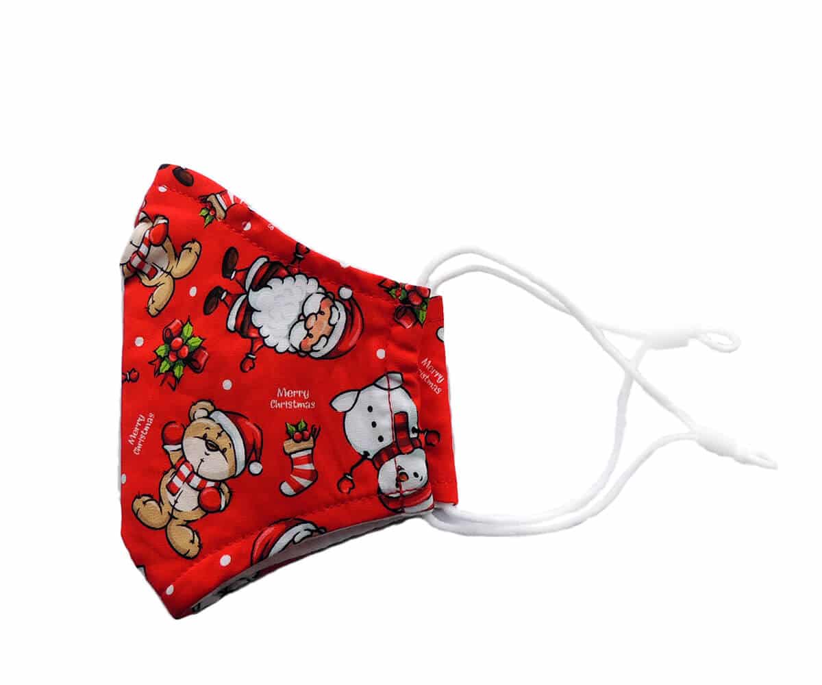 Mascarilla Navideña Niños JN Ositos y Papá Noel - Imagen 3