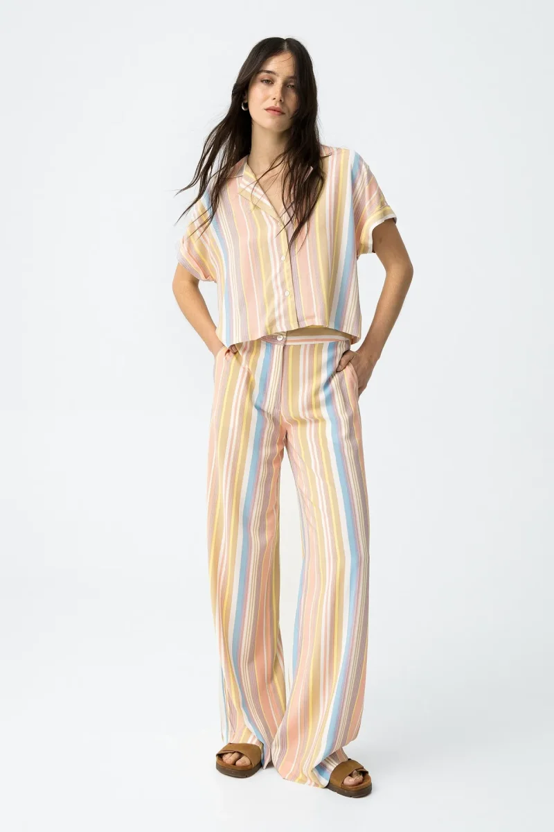 Pantalón Wide Rayas - Imagen 2