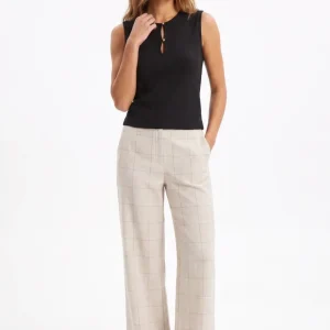 Pantalón Lino Cuadros