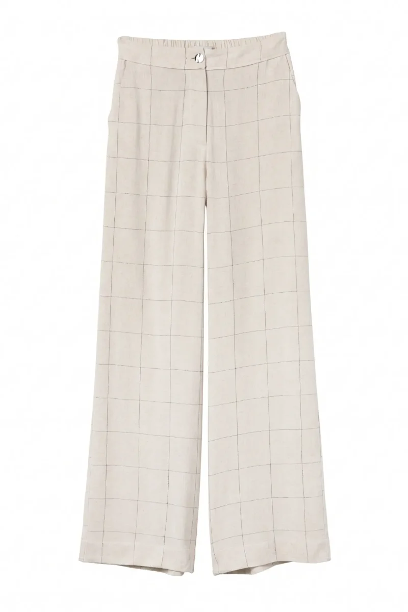 Pantalón Lino Cuadros - Imagen 4