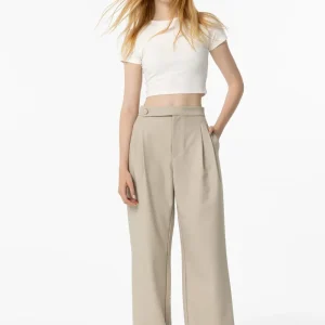 Pantalón Beige Wide