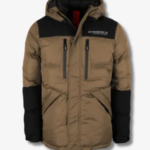 Parka Acolchada Marrón