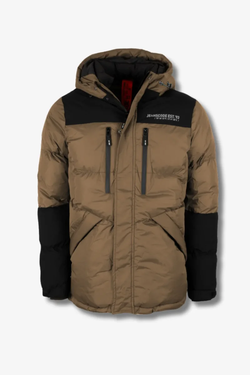 Parka Acolchada Marrón