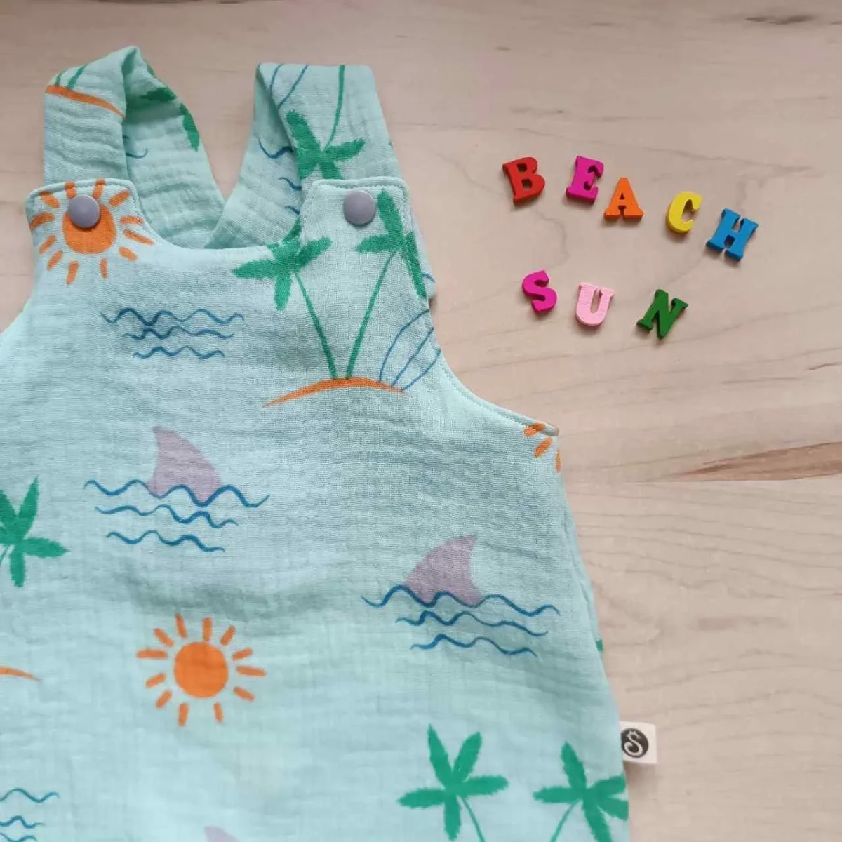 Peto verano muselina hasta talla 3-4 años - Imagen 3