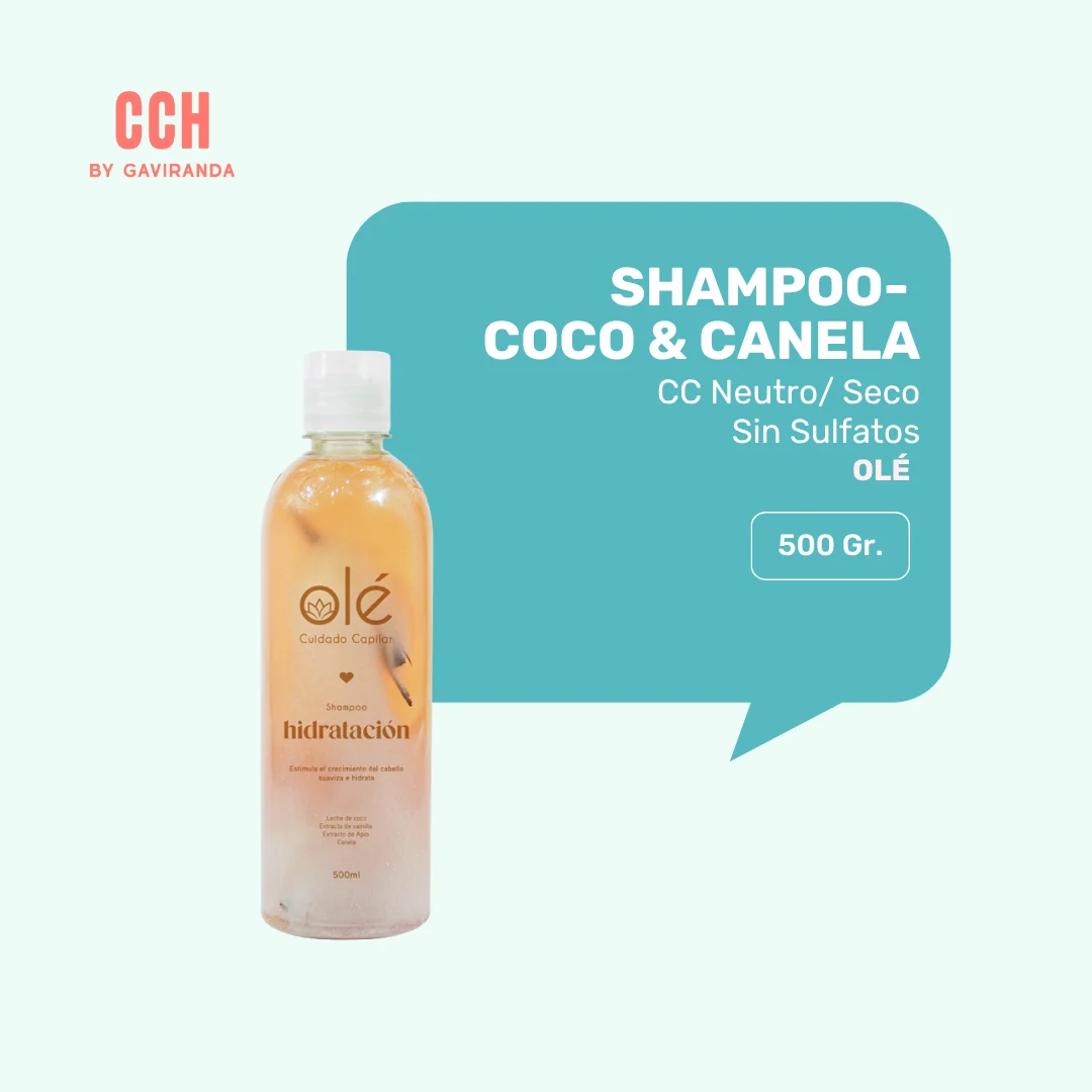 Shampoo Olé Coco, Canela y Miel 500 ml - CC Normal / seco - Imagen 2