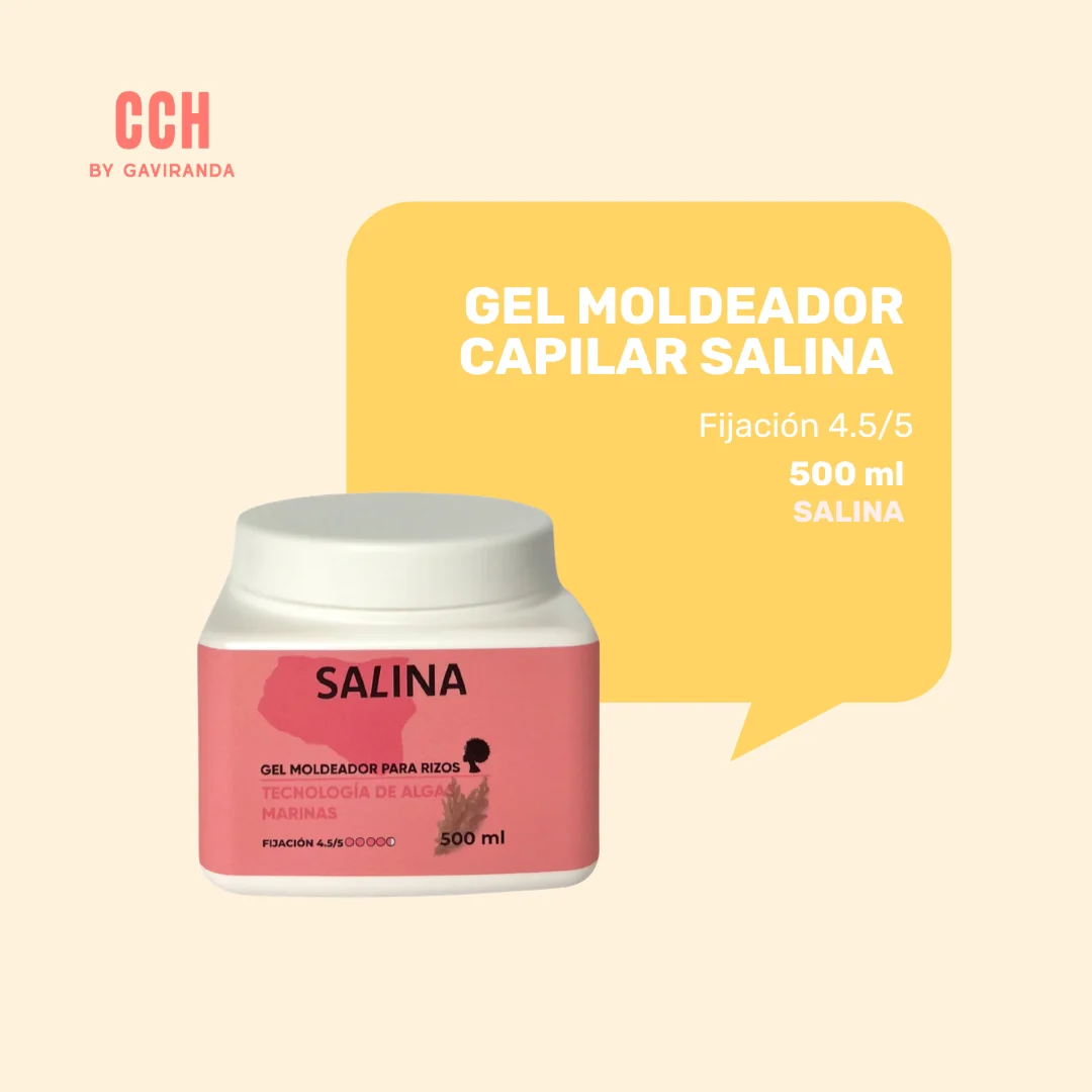 Gel moldeador de rizos Salina tecnología de algas marinas 500 ml- Fijación Alta (4.5/5) - Imagen 2