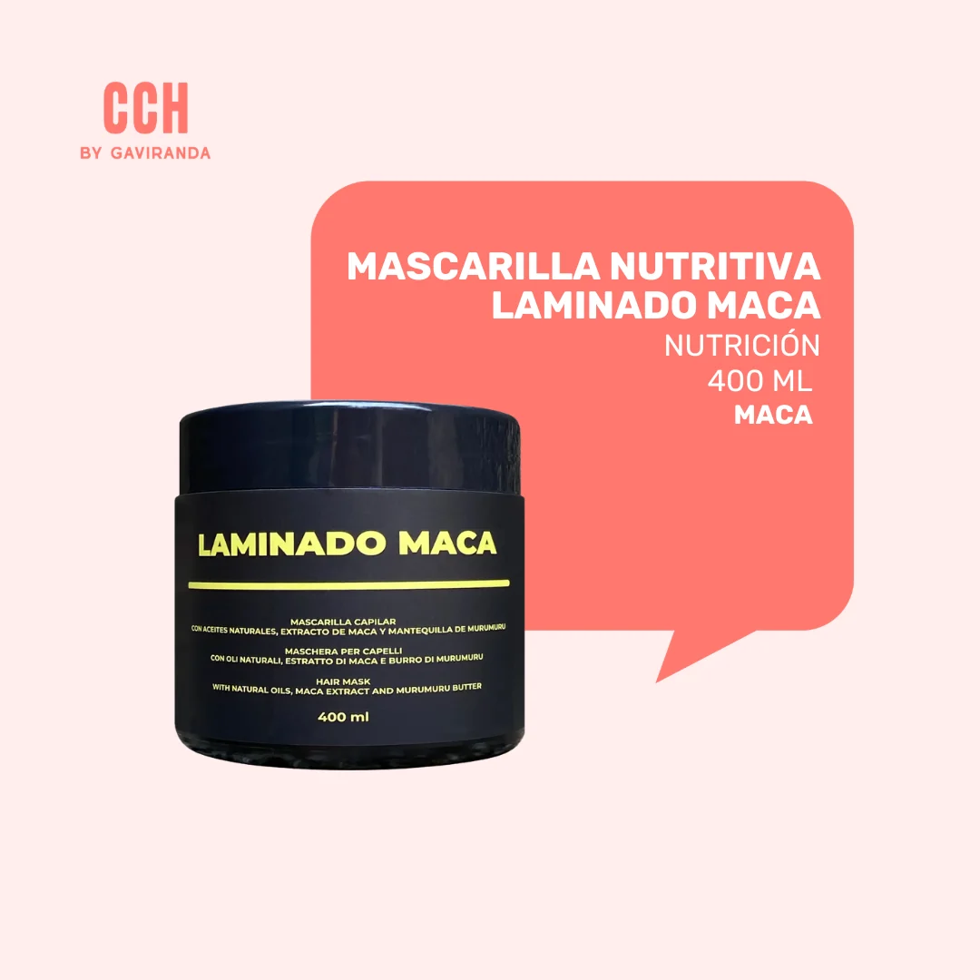 Mascarilla capilar Laminado Maca 400 ml -Nutritiva - Imagen 2