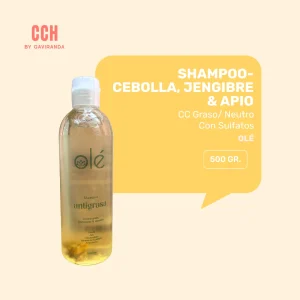 Shampoo Olé Cebolla, Jengibre y Apio 500 ml - CC Graso