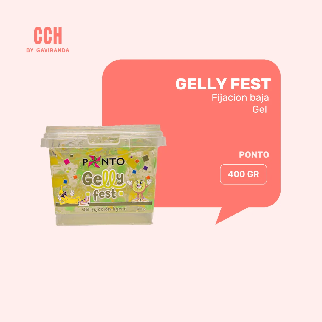 Gel definidor Ponto Gelly Fest (Elige fijación) 400gr- Fijación ligera / media / alta - Imagen 4