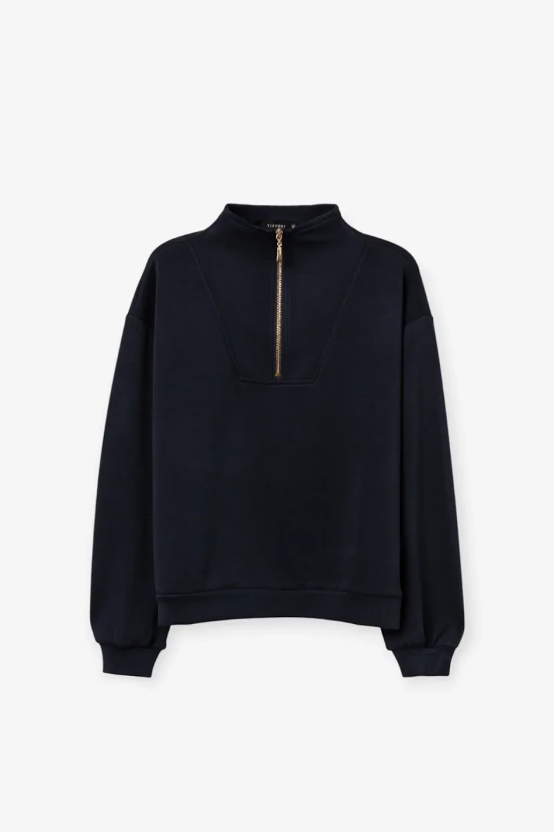 Sudadera Cremallera Azul