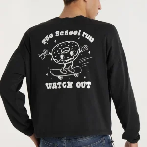 Sudadera Crop Negra