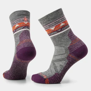 Wandersocken Light Cushion Mid Crew mit Zig Zag Valley-Print für Damen