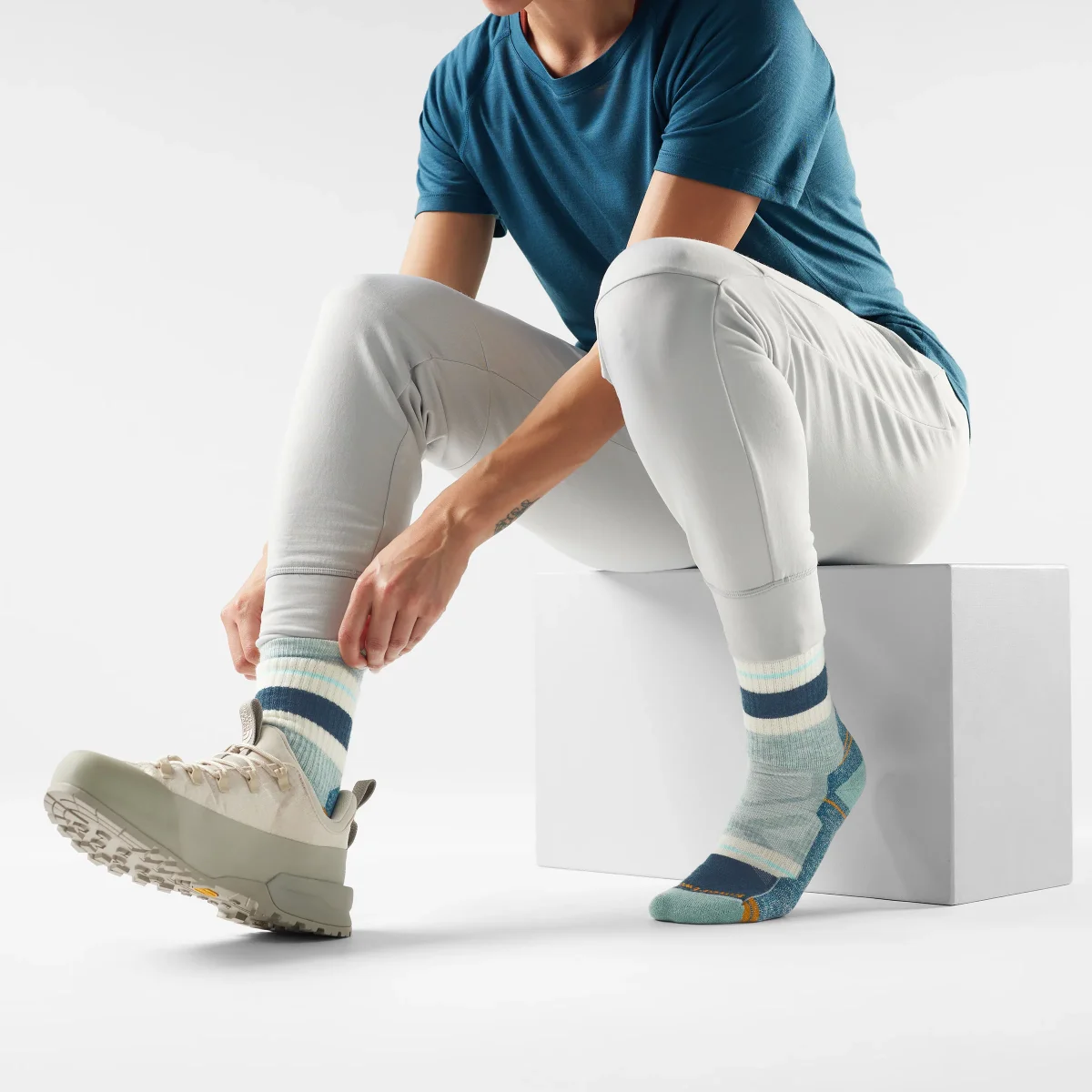 Calcetines de senderismo Full Cushion Crew con estampado Saturnsphere para mujer - Imagen 3