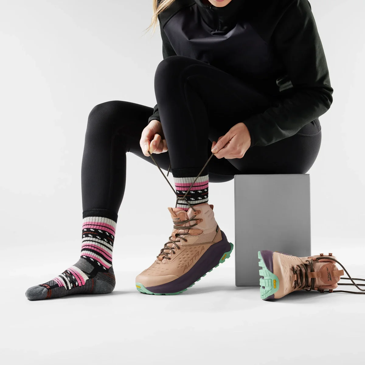 Wandersocken Light Cushion Crew mit Margarita-Print für Damen - Imagen 3