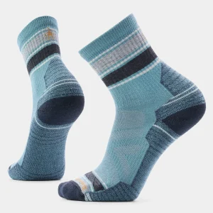 Wandersocken Light Cushion Mid Crew mit Streifen