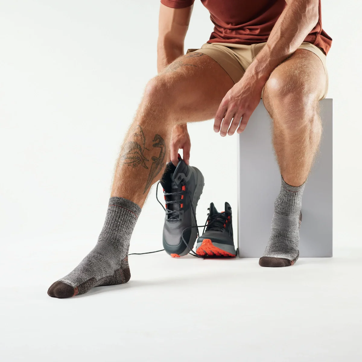 Wandersocken Light Cushion Mid Crew - Imagen 3