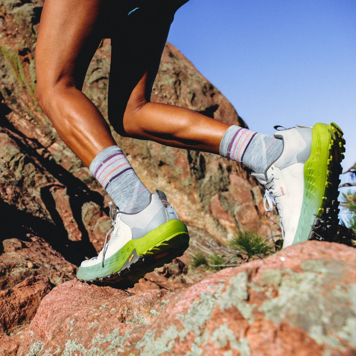 Laufsocken Zero Cushion Mid Crew für Damen - Imagen 4