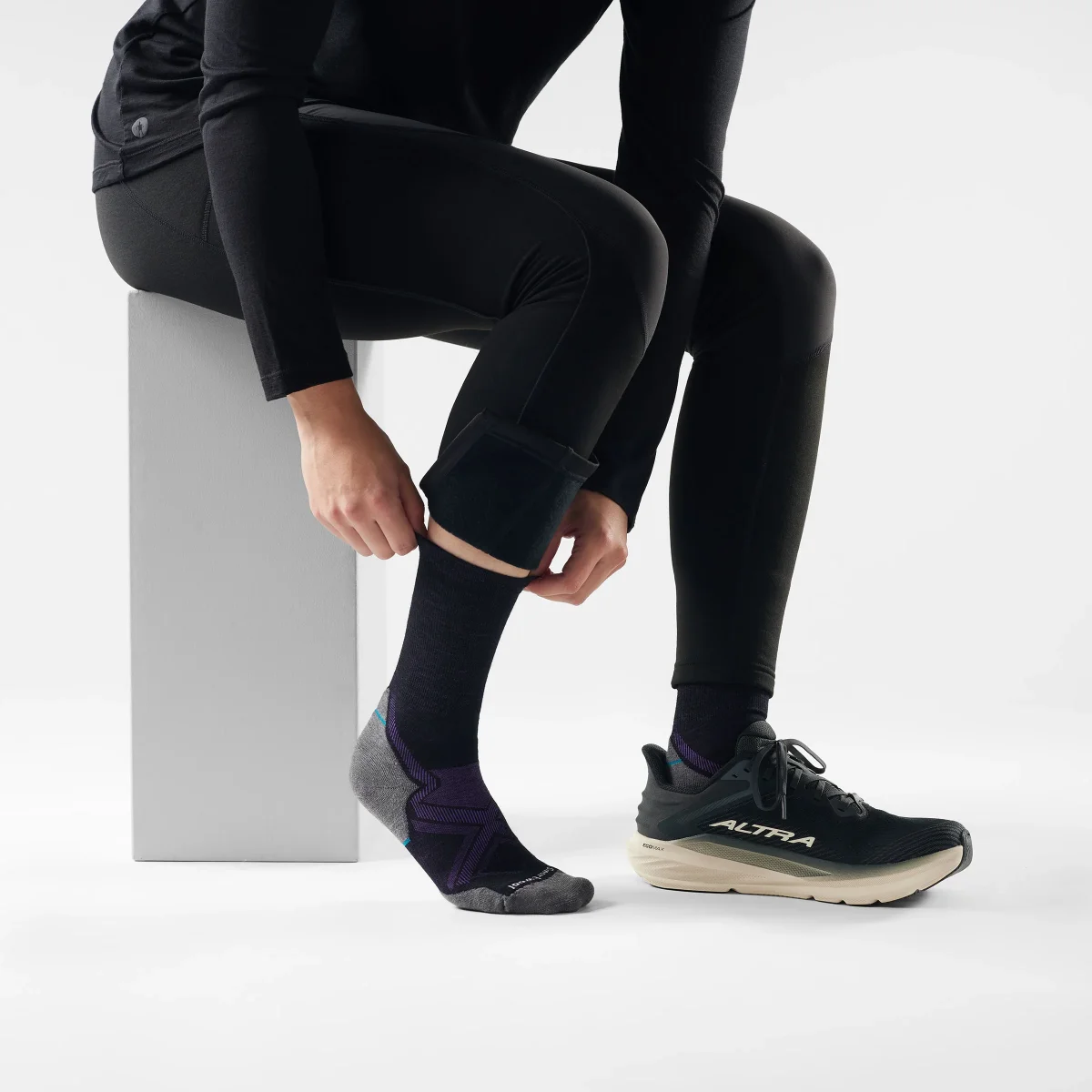 Calcetines para correr en días fríos Targeted Cushion Crew para mujer - Imagen 5