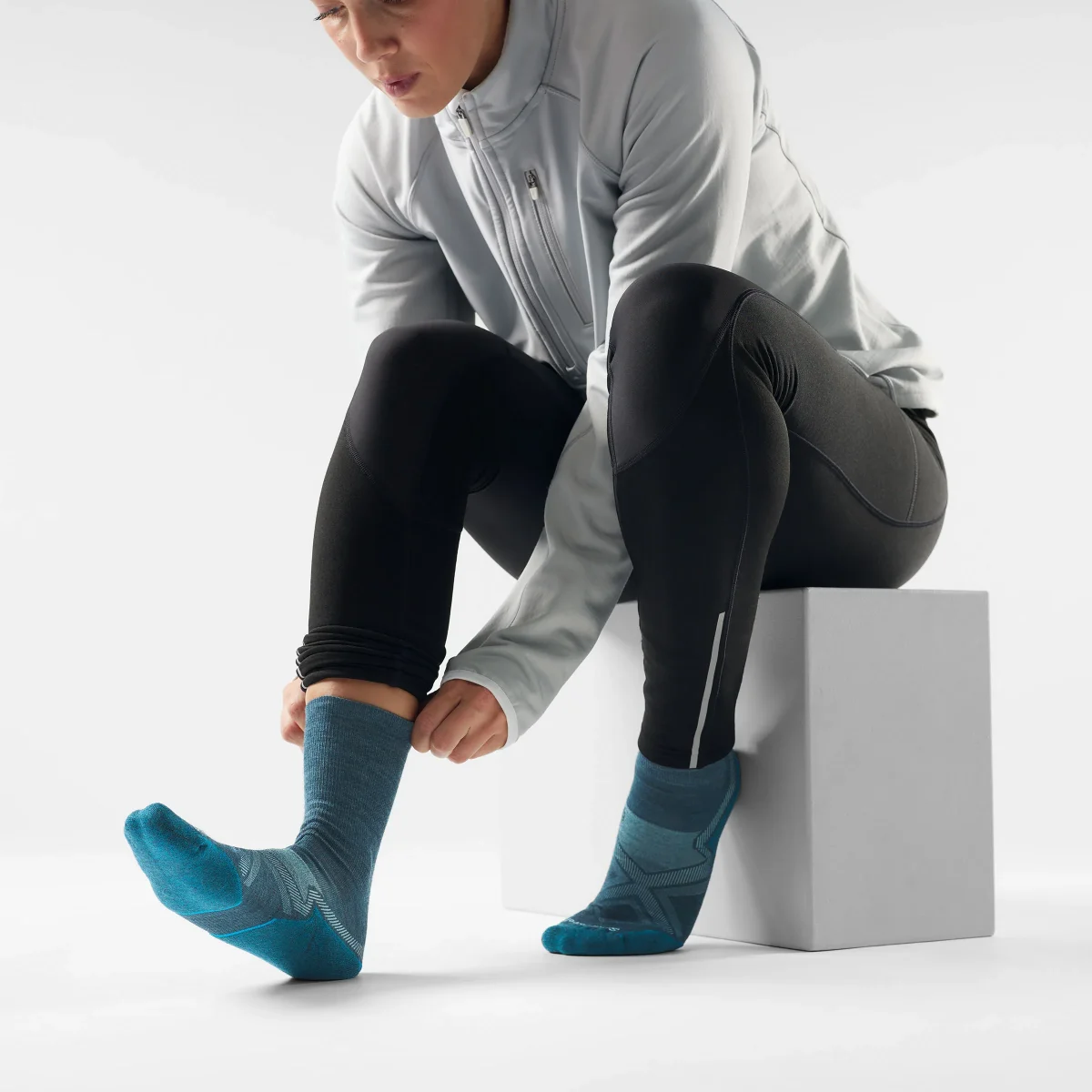 Calcetines para correr en días fríos Targeted Cushion Crew para mujer - Imagen 3
