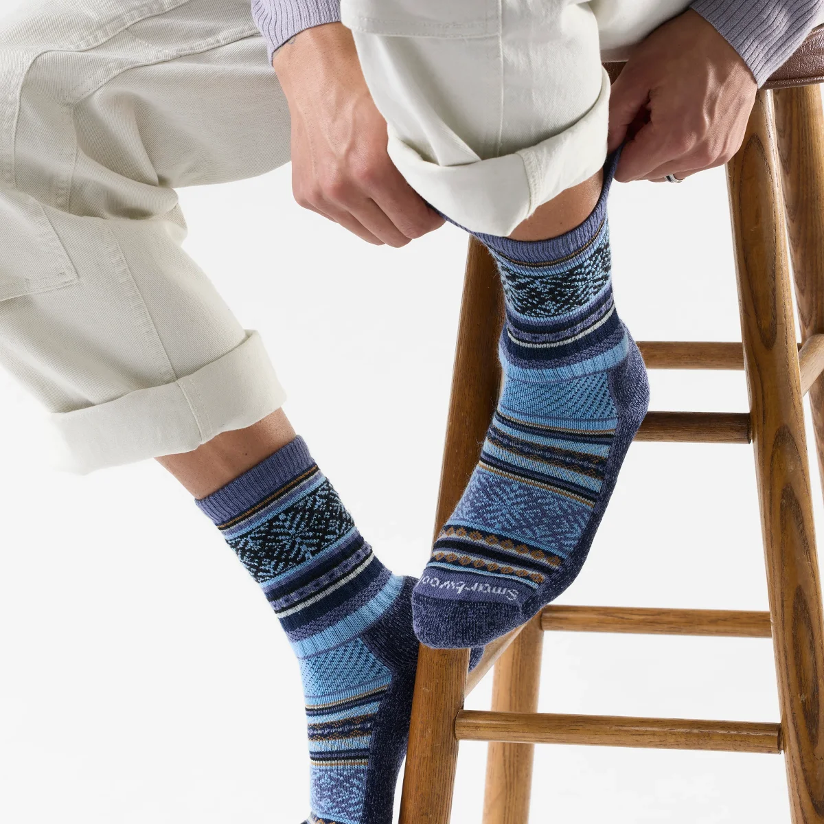 Alltagssocken Cozy Crew mit Fair Isle Sweater-Print - Imagen 3