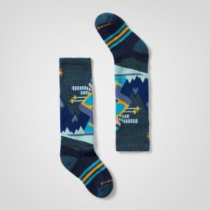 Wintersportsocken Full Cushion OTC mit Mountain Moose-Print für Kinder