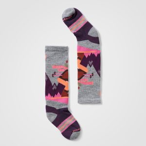 Wintersportsocken Full Cushion OTC mit Mountain Moose-Print für Kinder